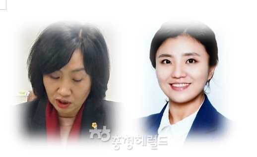 사진 왼쪽 체계순 대전시의원(비례)과 김소연 대전시 의원( 서구 6)[사진=충청헤럴드 db}