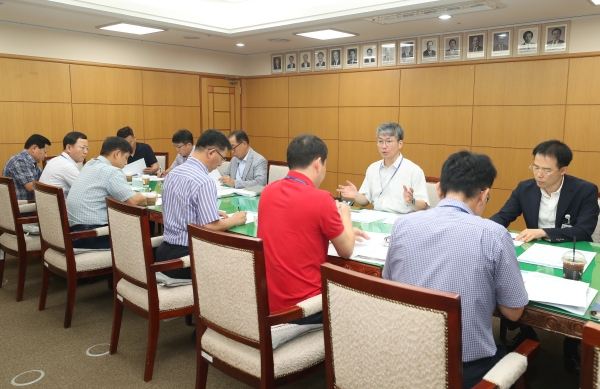 대전시 '트램 정책협의회' 회의 장면.