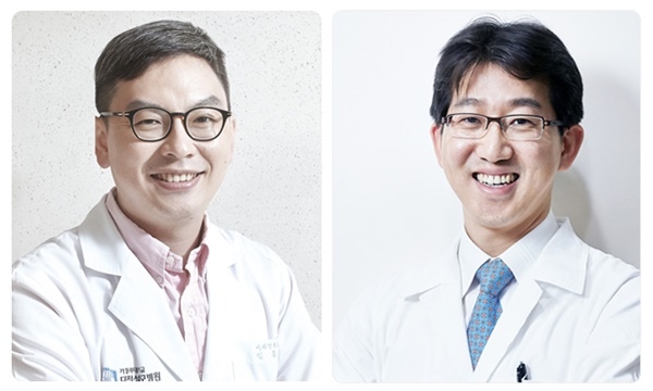 왼쪽 사진부터 김동기 교수, 김청수 교수.[사진=대전성모병원 제공